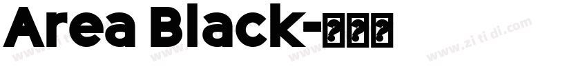 Area Black字体转换